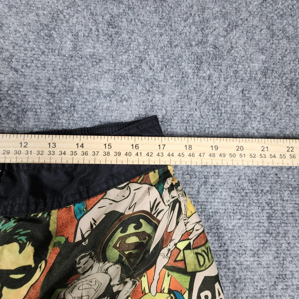 DC Comics Justice League Board Shorts Mens XL Batman Superman Flash Swim Trunks